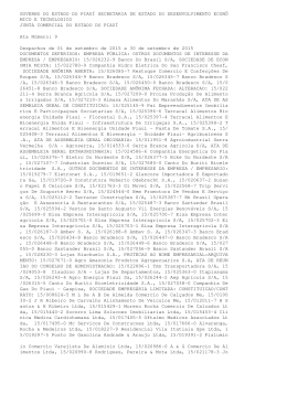 GOVERNO DO ESTADO DO PIAU&Iacute; SECRETARIA DE