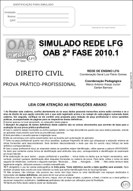 SIMULADO - D. CIVIL
