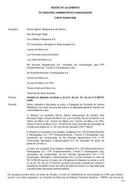 Processo Sancionador RJ2005/5828