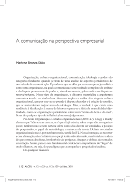 A comunicação na perspectiva empresarial