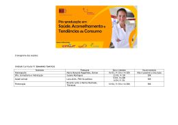 Cronograma das sess&otilde;es: Unidade Curricular 9: SEMIN&Aacute;RIOS