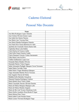 Caderno Eleitoral Pessoal Não Docente