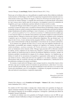 Antonio F&aacute;bregas, La morfolog&iacute;a, Madrid, Editorial S&iacute;ntesis 2013