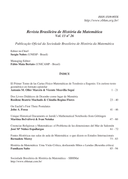 Hist&oacute;ria da Matem&aacute;tica: Uma Vis&atilde;o Cr&iacute;tica, desfazendo Mitos e