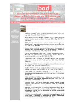 Boletim Informativo da Biblioteca da Associação Portuguesa
