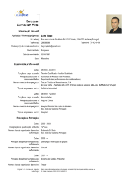 Curriculum Vitae Em Portugues Formato Pdf