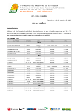 Confedera&ccedil;&atilde;o Brasileira de Basketball #CBB