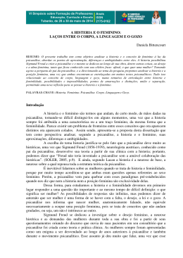 A histeria e o feminino: la&ccedil;os entre o corpo, a linguagem e o gozo