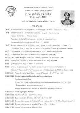 programa comemorativo