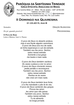 este folheto - Par&oacute;quia da Sant&iacute;ssima Trindade