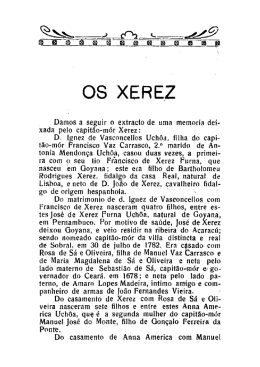 OS XEREZ - Instituto do Ceará