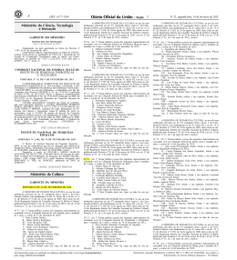 Portaria n&deg; 12 GM/MinC, de 14/02/2013
