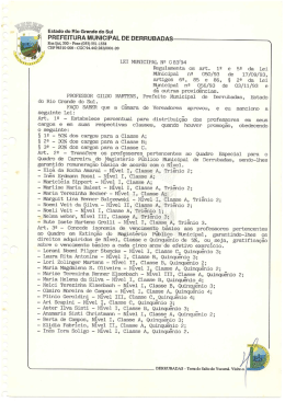 PREFEITURA MUNICIPAL DE DERRUBADAS &not;
