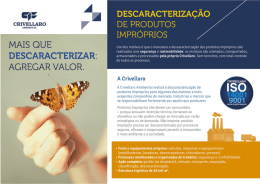 v MAIS QUE DESCARACTERIZAR: