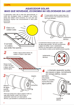 aquecedor solar: mais que novidade, economia na