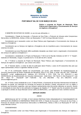 Ministério da Saúde PORTARIA Nº 354, DE 10 DE MARÇO DE 2014