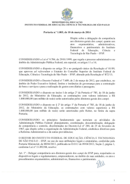 Portaria nº 1.003, de 10 de março de 2014