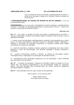 Resolução GPGJ nº 1.903, de 14 de março de 2014