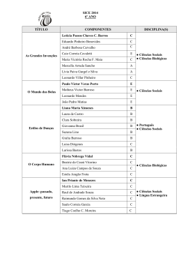 SICE 2014: trabalhos de 6&ordm; ano EF ao 2&ordm; ano EM