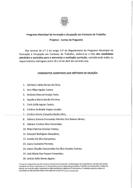 Programa Municipai de Forma&ccedil;&atilde;o e Ocupa&ccedil;&atilde;o em Contexto de