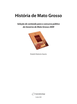 Hist&oacute;ria de Mato Grosso
