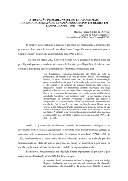 A educa&ccedil;&atilde;o prim&aacute;ria no sul do estado de Mato Grosso