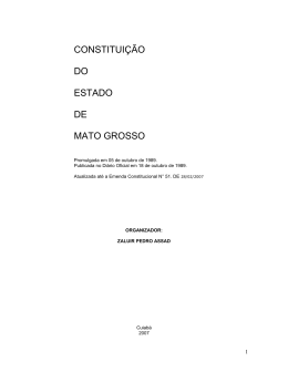 Constituição do Estado do Mato Grosso