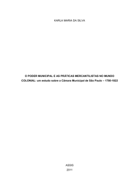 KARLA MARIA DA SILVA O PODER MUNICIPAL E AS PR&Aacute;TICAS