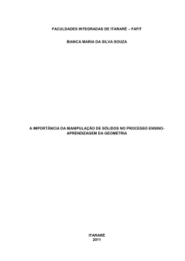 faculdades integradas de itarar&eacute; &ndash; fafit bianca maria da silva souza