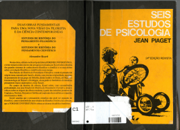 Seis estudos de psicologia/ Jean Piaget