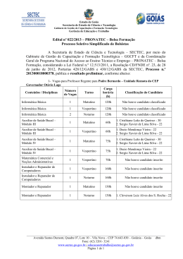 Resultado Preliminar - Sistema de Gerenciamento de Conte&uacute;do