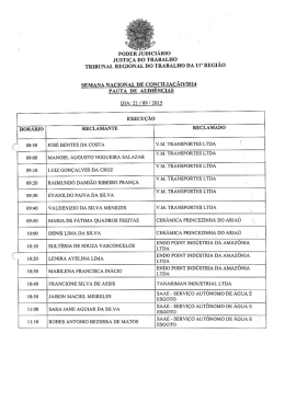 VT de Manacapuru - Tribunal Regional do Trabalho da 11ª Região