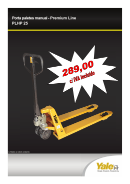 Porta paletes manual - Premium Line PLHP 25