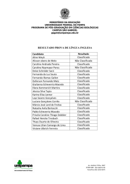 Resultado da Prova de L&iacute;ngua Inglesa