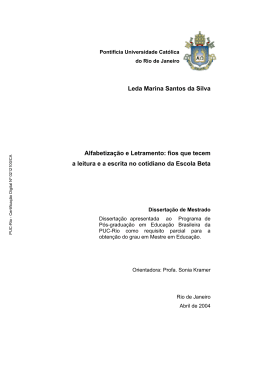 Leda Marina Santos da Silva Alfabetiza&ccedil;&atilde;o e Letramento