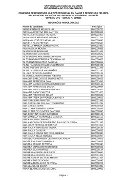 UNIVERSIDADE FEDERAL DE GOI&Aacute;S PR&Oacute; - Vestibular