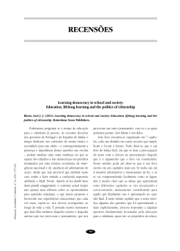 Education, lifelong learning and the politics of citizenship