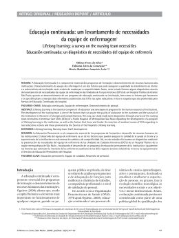 Educação continuada: um levantamento de