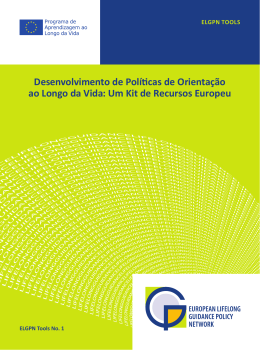 Desenvolvimento de Pol&iacute;ticas de Orienta&ccedil;&atilde;o ao Longo da Vida