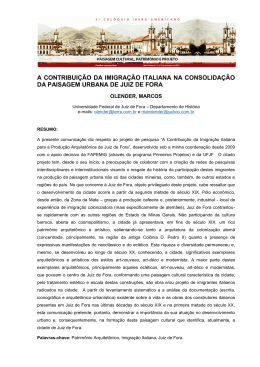 A CONTRIBUI&Ccedil;&Atilde;O DA IMIGRA&Ccedil;&Atilde;O ITALIANA NA CONSOLIDA&Ccedil;&Atilde;O DA PAISAGEM