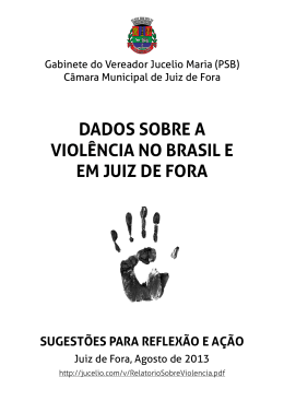 relatório de dados sobre a violência no Brasil e