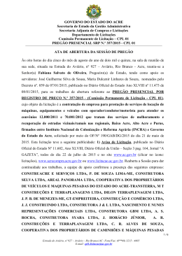 GOVERNO DO ESTADO DO ACRE Secretaria de Estado da Gest&atilde;o