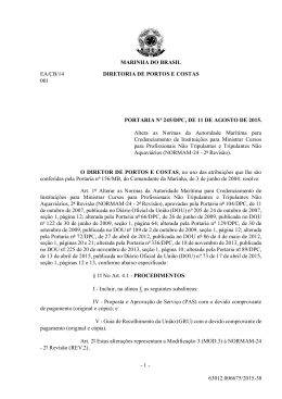 Portaria 245/2015 - DPC