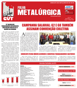 Edi&ccedil;&atilde;o Novembro - Sindicato dos Metal&uacute;rgicos de Salto