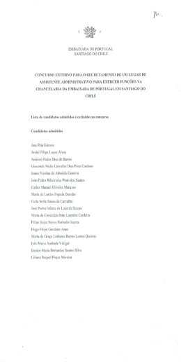 embaixada de portugal santiago do chile concurso externo para o