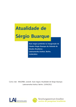 A palestra de inaugura&ccedil;&atilde;o em portugu&ecirc;s - Lateinamerika