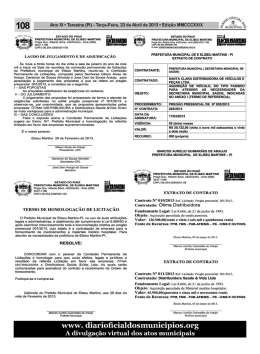 c, ESTADO DO PiAUí wi PREFEITURA MUNICIPAL DE ELISEU