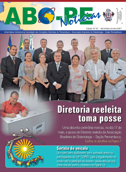 Diretoria reeleita toma posse