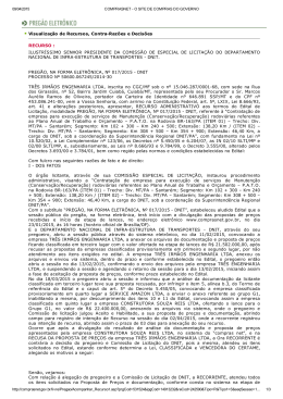 Recurso Administrativo - Impetrante: TRÊS IRMÃOS - Motivo