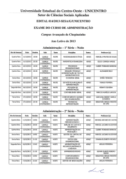 Edital 14-Administração – Chopinzinho – Noite
